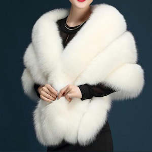 Event, recreational or promotional, management: Womens Faux Fur Wrap