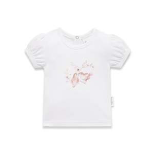 Infant clothing: A&O Blossom Print Puff Top