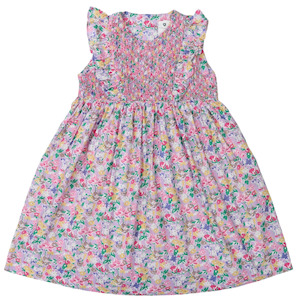 Hand Smocked Floral Dress