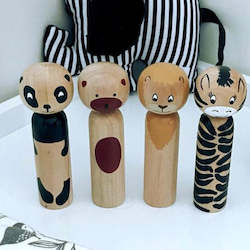 Newborn gift set  âNatural Wild pegsâ