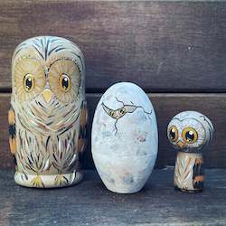 Gift: Owl nesting dolls ânew lifeâ