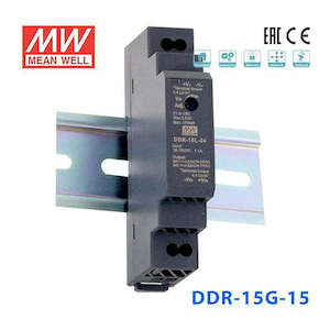 Electrical distribution equipment wholesaling: Mean Well DDR Series  Power Supply 15V(15~60W)