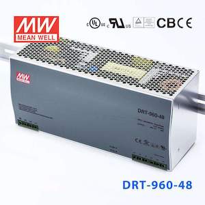 Mean Well DRT-960-48 Three Phase Industrial Power Supply 960W 48V - DIN Rail