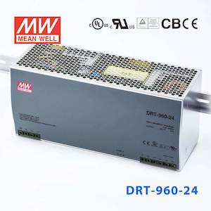 Mean Well DRT-960-24 Three Phase Industrial Power Supply 960W 24V - DIN Rail