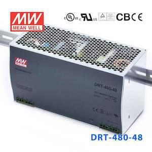 Electrical distribution equipment wholesaling: Mean Well DRT-480-48 Three Phase Industrial DIN RAIL Power Supply 480W