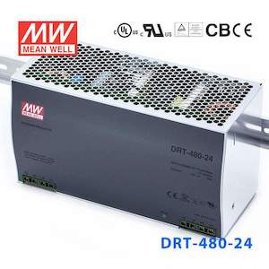 Mean Well DRT-480-24 Three Phase Industrial Power Supply 480W 24V - DIN Rail