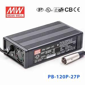 Electrical distribution equipment wholesaling: Mean Well PB-120P-27P Portable Battery Chargers 118.68W 27.6V 4.3A - Single Output Power Supply