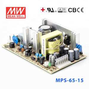 Electrical distribution equipment wholesaling: Mean Well MPS-65-15 Power Supply 65W 15V