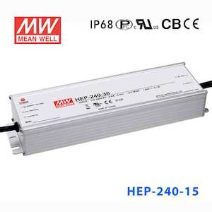 Mean Well HEP-240-15A Power Supply 225W 15V