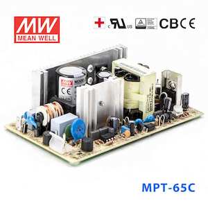 Electrical distribution equipment wholesaling: Mean Well MPT-65C Power Supply 65W 5V 15V -15V