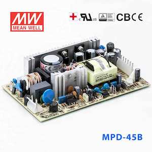 Electrical distribution equipment wholesaling: Mean Well MPD-45B Power Supply 45W 5V 24V