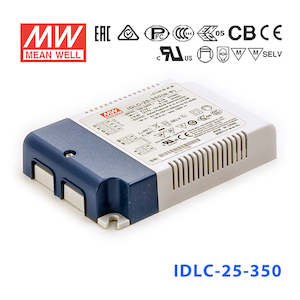 Electrical distribution equipment wholesaling: Mean Well IDLC-25A-350 Power Supply 25W 350mA (Auxiliary DC output)