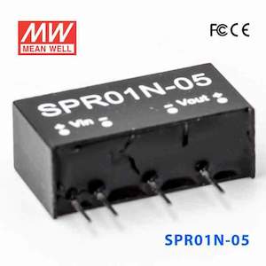 Electrical distribution equipment wholesaling: Mean Well SPR01N-05 DC-DC Converter - 1W - 21.6~26.4V in 5V out