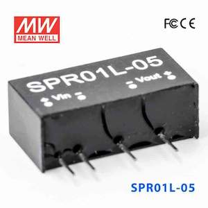 Electrical distribution equipment wholesaling: Mean Well SPR01L-05 DC-DC Converter - 1W - 4.5~5.5V in 5V out