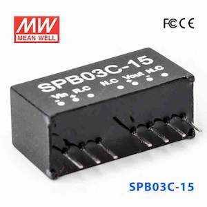 Electrical distribution equipment wholesaling: Mean Well SPB03C-15 DC-DC Converter - 3W - 36~72V in 15V out