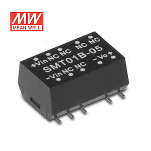 Electrical distribution equipment wholesaling: Mean Well SMT01A-15 DC-DC Converter - 1W - 9~18V in 15V out