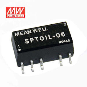 Electrical distribution equipment wholesaling: Mean Well SFT01M-15 DC-DC Converter - 1W 12V DC in 15V out