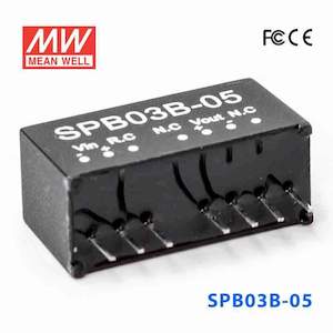 Electrical distribution equipment wholesaling: Mean Well SPB03B-05 DC-DC Converter - 3W - 18~36V in 5V out