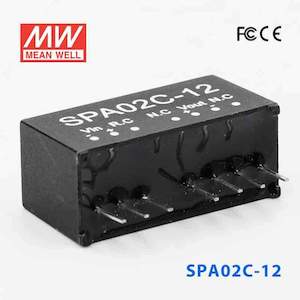 Mean Well SPA02C-12 DC-DC Converter - 2W - 36~72V in 12V out