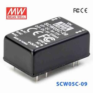 Mean Well SCW05C-09 DC-DC Converter - 5W 36~72V DC in 9V out