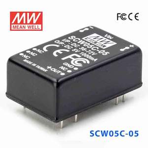 Mean Well SCW05C-05 DC-DC Converter - 5W 36~72V DC in 5V out