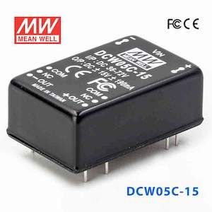 Mean Well DCW05C-15 DC-DC Converter - 5W - 36~72V in ±15V out