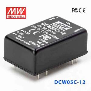 Mean Well DCW05C-12 DC-DC Converter - 5W - 36~72V in ±12V out