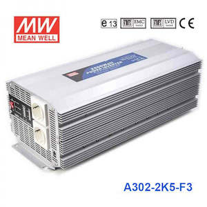 Electrical distribution equipment wholesaling: Mean Well A302-2K5-F3 Modified Sine Wave 2500W 230V DC-AC Power Inverter