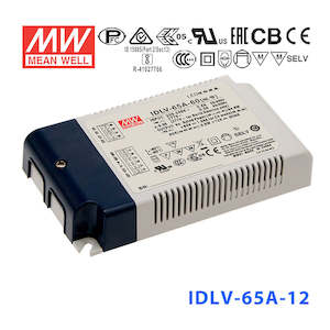 Electrical distribution equipment wholesaling: Mean Well IDLV-65A-12 Power Supply 65W 12V (Auxiliary DC output)