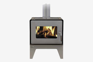 Woodsman Flare Metallic Brown Leg Wood Burner