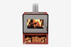 Woodsman Flare Red Brown Wood Box Burner