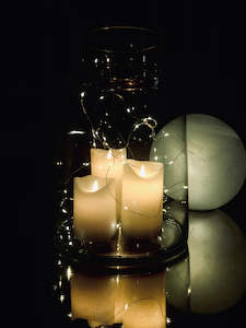 Candles: Sirius Sara Exclusive S/3 White D75