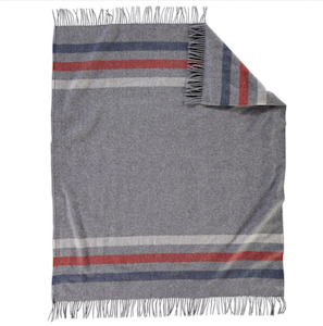 Pendleton Eco Wise Washable Throw Grey Stripe