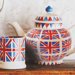 Emma Bridgewater Union Jack 4 Mug Teapot