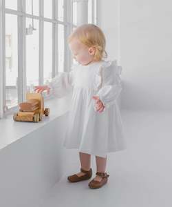 Baby: Lara Dress - White