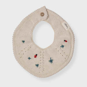 Baby: Saga Knitted Bib Cream