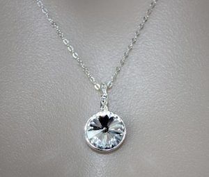 Jewellery: Clear Sterling Silver Swarovski Crystal Necklace – Wendi Lindsay Jewellery