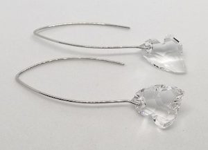 Sweet Clear Heart Swarovski Crystal Earrings – Wendi Lindsay Jewellery