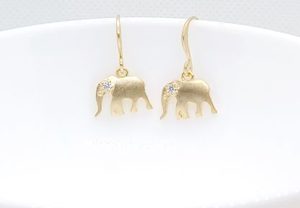 Jewellery: Cute Matte Gold Elephant Earrings – Wendi Lindsay Jewellery