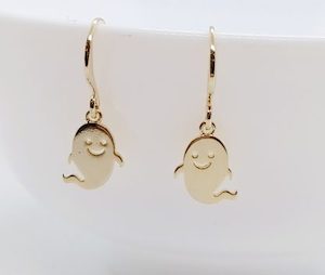 Sweet Shiny Gold Ghost Earrings – Wendi Lindsay Jewellery