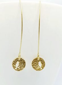 Sweet Long Matte Golden Hammered Bird Cut-out Earrings – Wendi Lindsay Jewellery