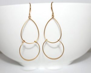 Gorgeous Gold Double Dangle Teardrop Earrings – Wendi Lindsay Jewellery