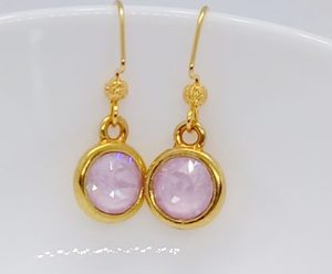 Cute Wee Blush Pink 8mm Swarovski Earrings – Wendi Lindsay Jewellery