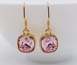 Light Rose Pink 10mm Swarovski Crystal Cushion Earrings – Wendi Lindsay Jewellery