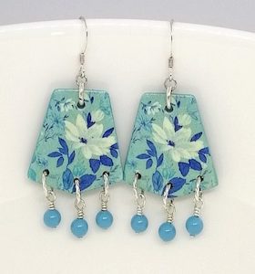 Beautiful Floral Polymer Clay Handmade Earrings – Wendi Lindsay Jewellery