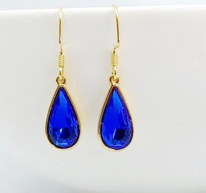 Stunning Majestic Blue Swarovski Teardrop Earrings – Wendi Lindsay Jewellery