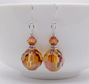 Chilli Pepper Round Swarovski Crystal Earrings – Wendi Lindsay Jewellery