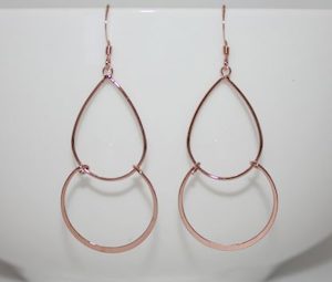 Beautiful Rose Gold Double Dangle Teardrop Earrings – Wendi Lindsay Jewellery