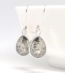 Beautiful Silver Patina Swarovski Crystal Teardrop Earrings – Wendi Lindsay Jewellery