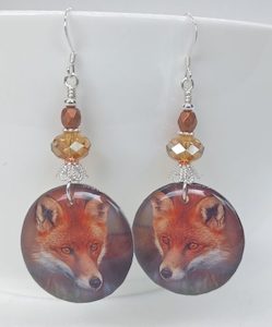 Sweet Fox Handmade Resin Earrings – Wendi Lindsay Jewellery